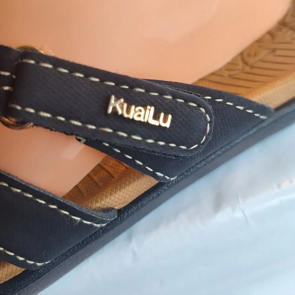 New Kuailu Orthotic Athletic Yoga Mat Memory Foam Women's Sandals.  Size 8.5